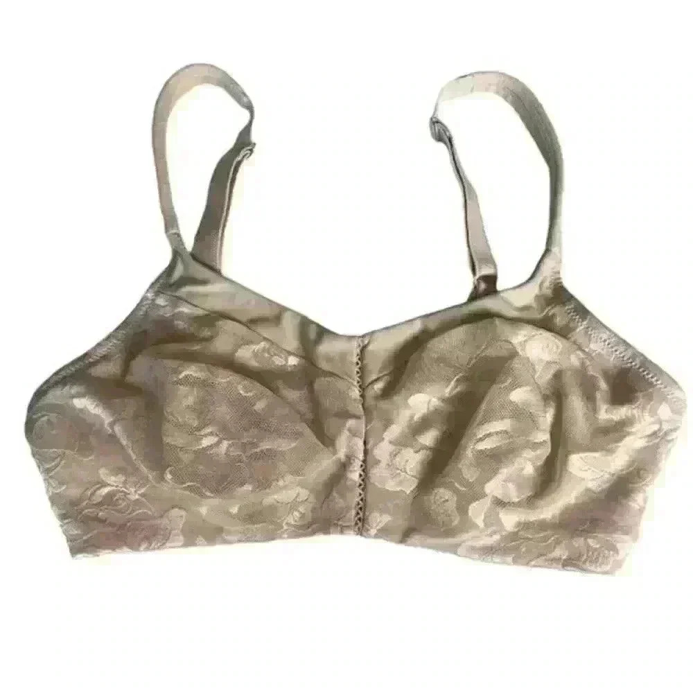 Wacoal Bra Sz 36D Breast Cancer Awareness Soft Cup Bra Beige Nude NO UNDERWIRE